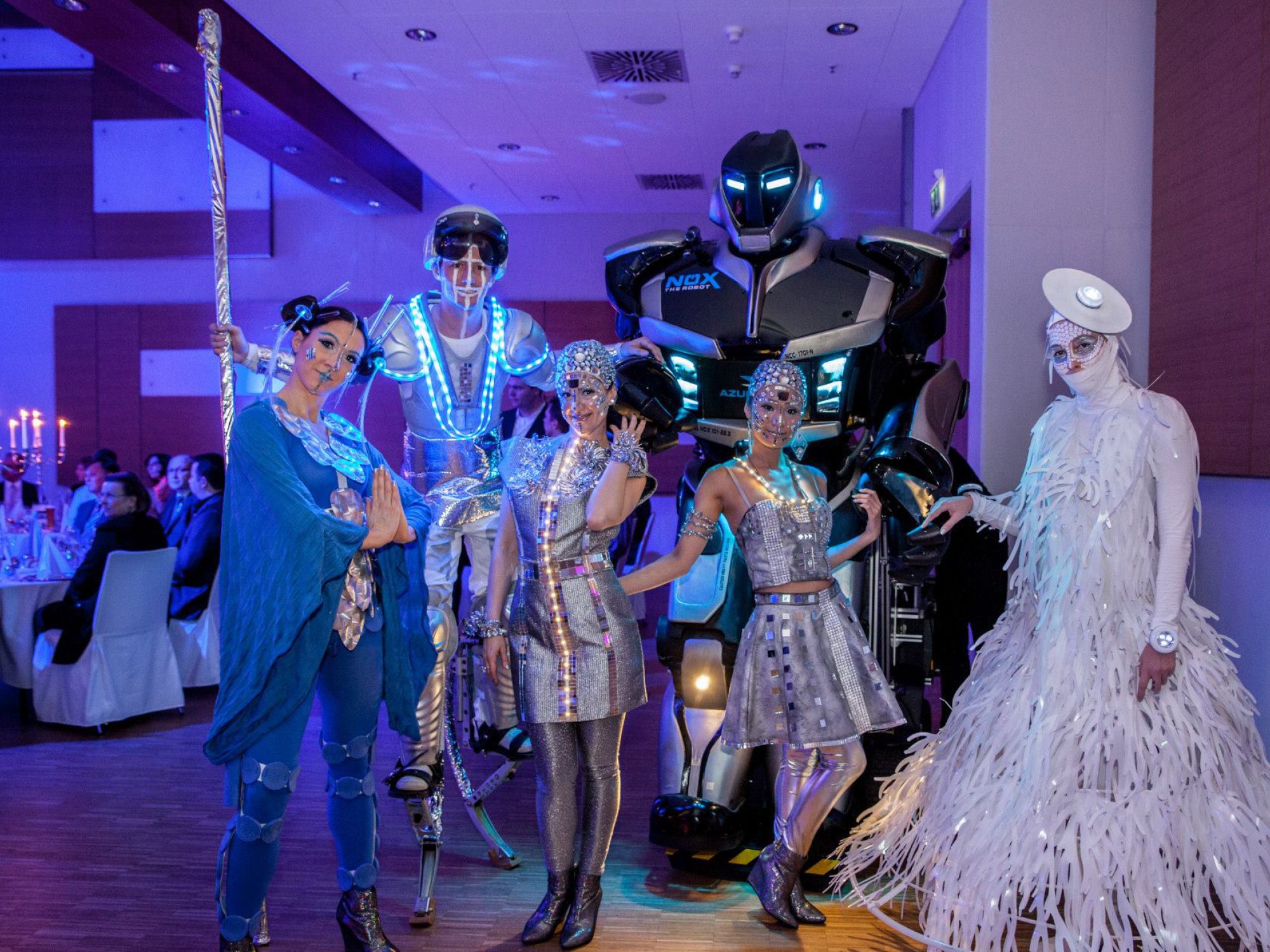 Silver Light Walkact auf einem Firmenjubiläum in Heilbronn