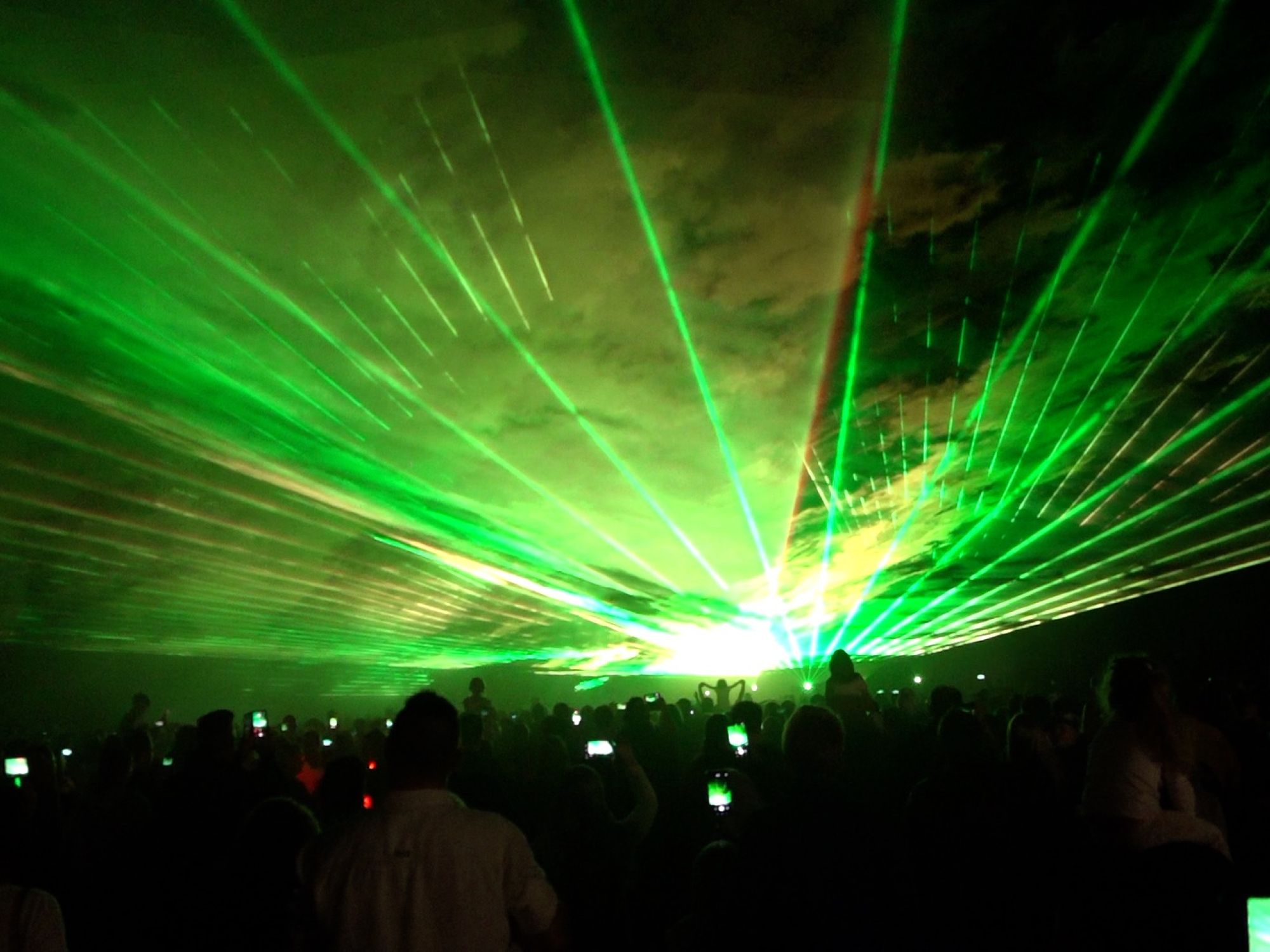 Lasershow statt Feuerwerk zum Abschluss der Bad Zwischenahner Woche