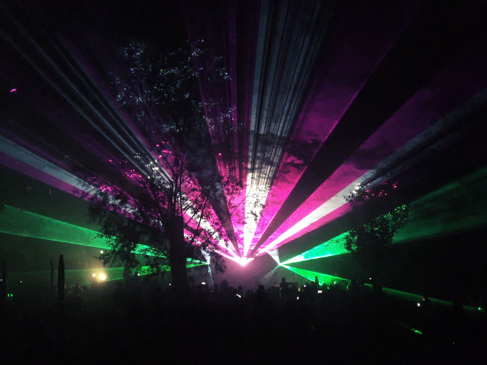 Outdoor-Lasershow zum Lichterfest in Bremen