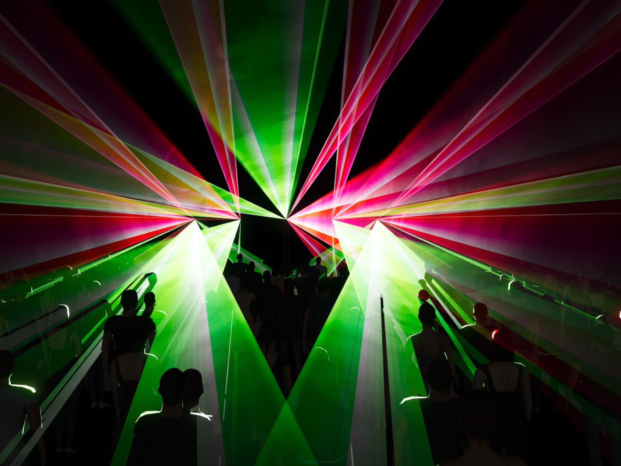 Lasershow Live-Test mit Pangolin Beyond Lasersteuerung