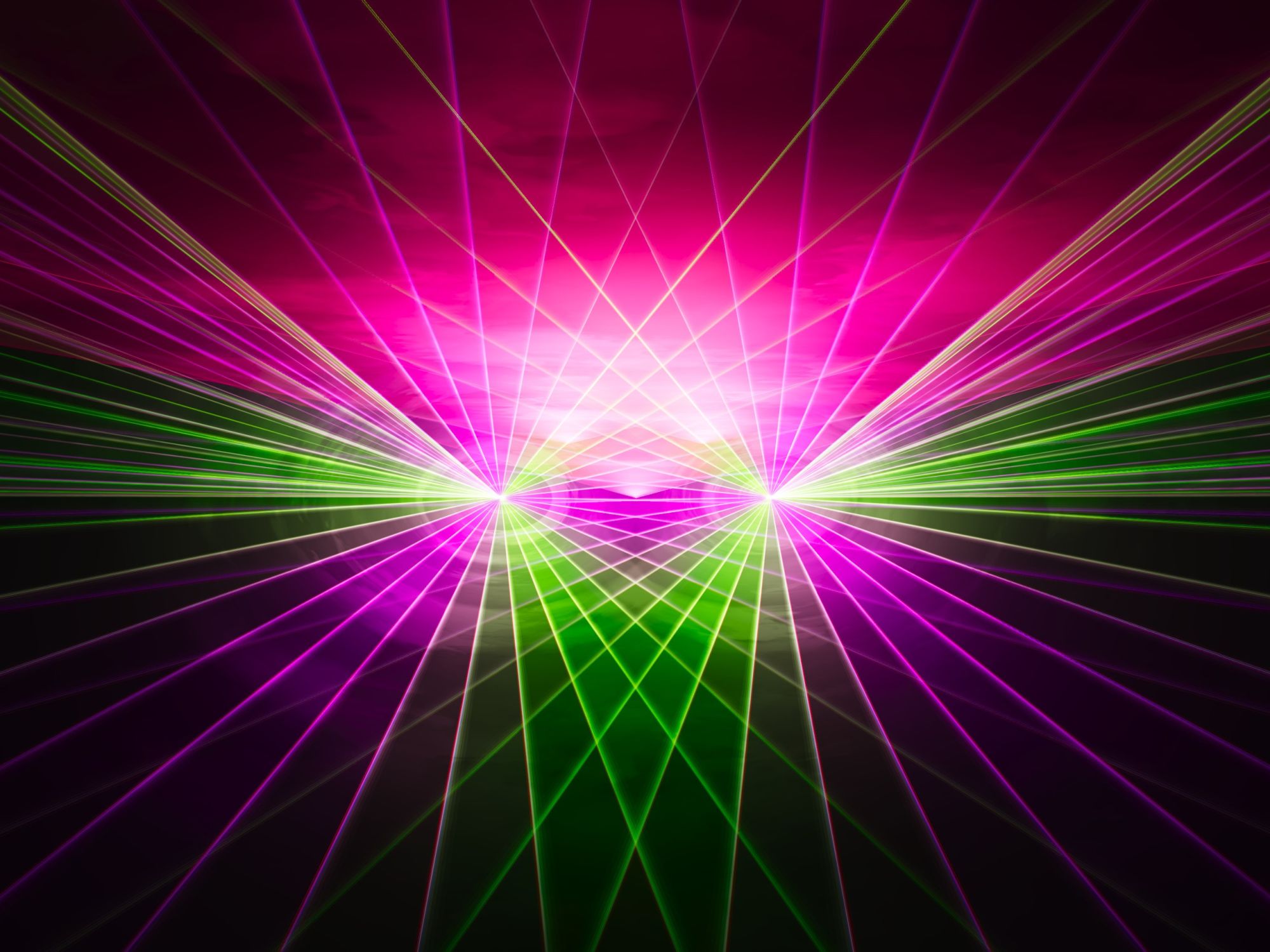 3D-Visualisierung einer individuell programmierten Lasershow
