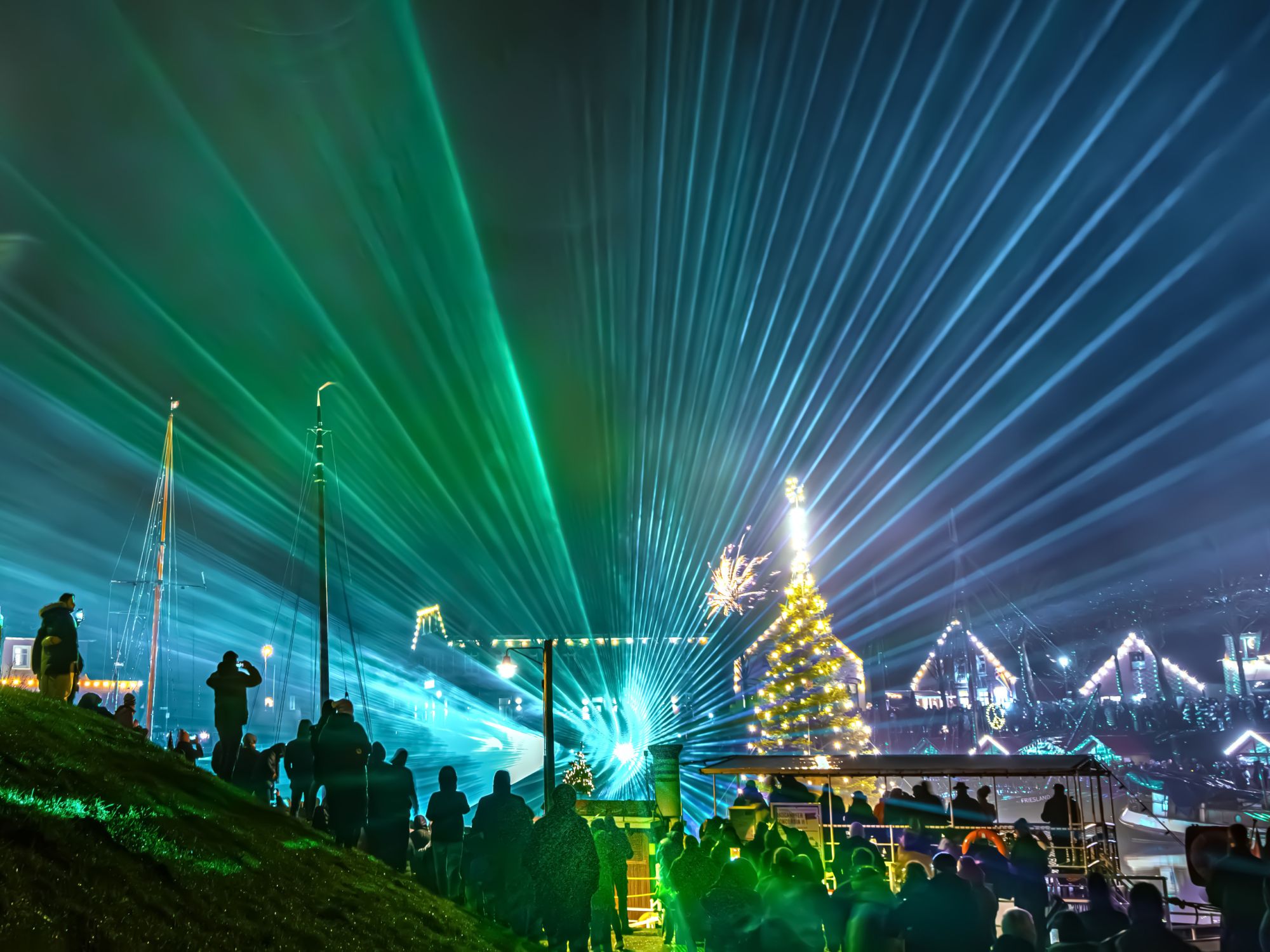 Lasershow statt Feuerwerk zum Abschluss der Bad Zwischenahner Woche