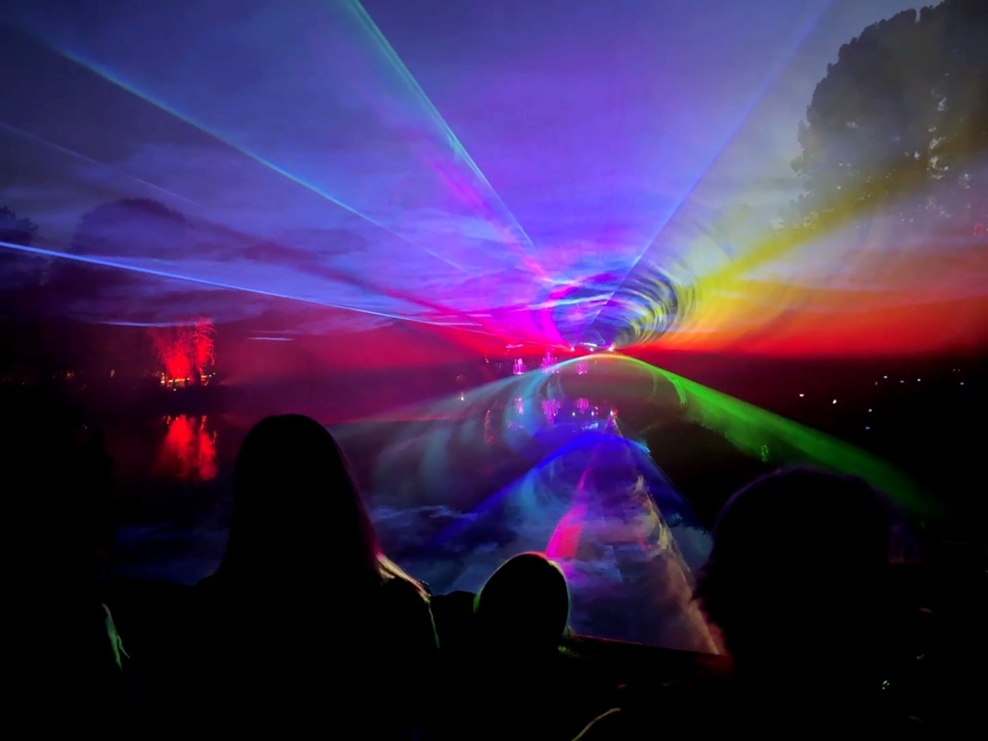 Laser- und Lichtshow zur Eröffnung einer Firmenveranstaltung in Münster